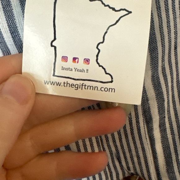 FAVLUX Navy and White Striped Top - Picture 4 of 7